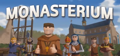 Wide key art with the Monasterium logo