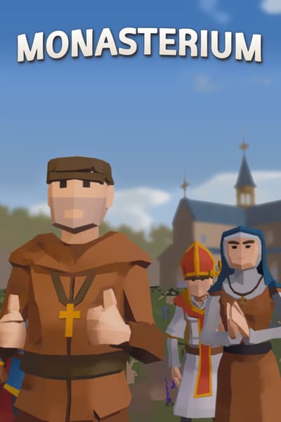 Tall key art with the Monasterium logo